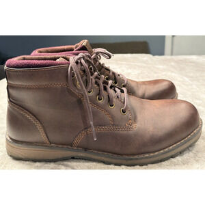 Eastland Finn Brown Faux Leather Chukka Boots Mens Size 10 EU 44 7388-12